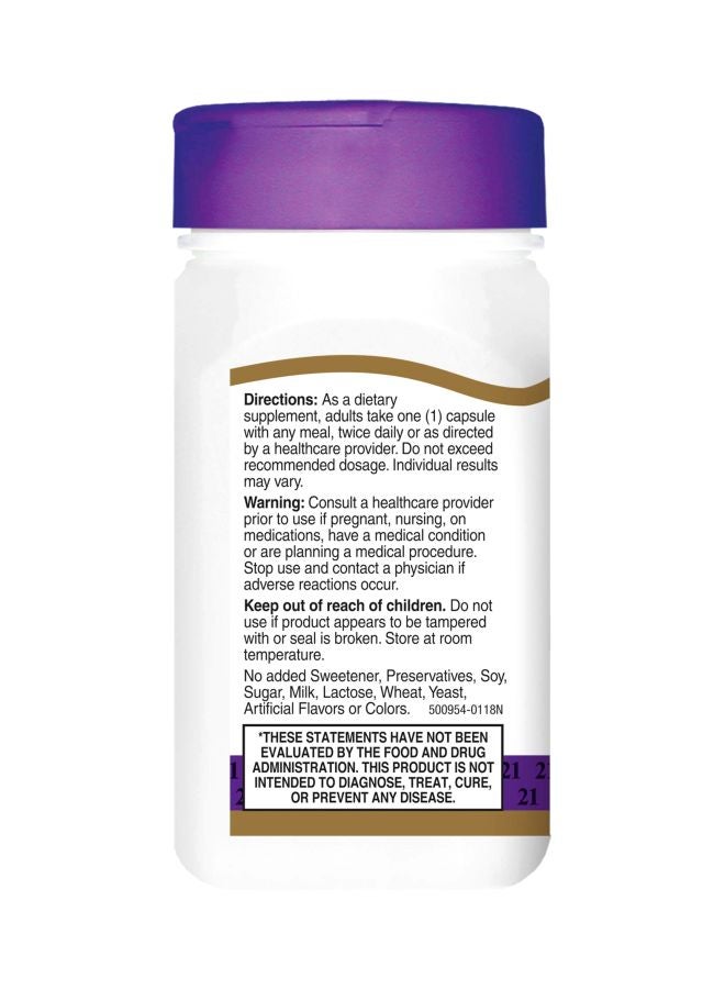 21st Century Resveratrol Red Wine Extract Antioxidant Support Dietary Supplement - 90 Capsules - Image 3